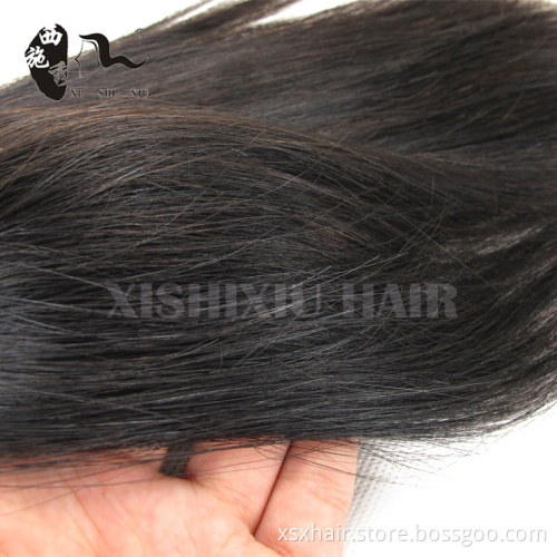 Wholesale price tangle free and shedding free Can be dyed virgin unprocessed virgin non remy indian hair